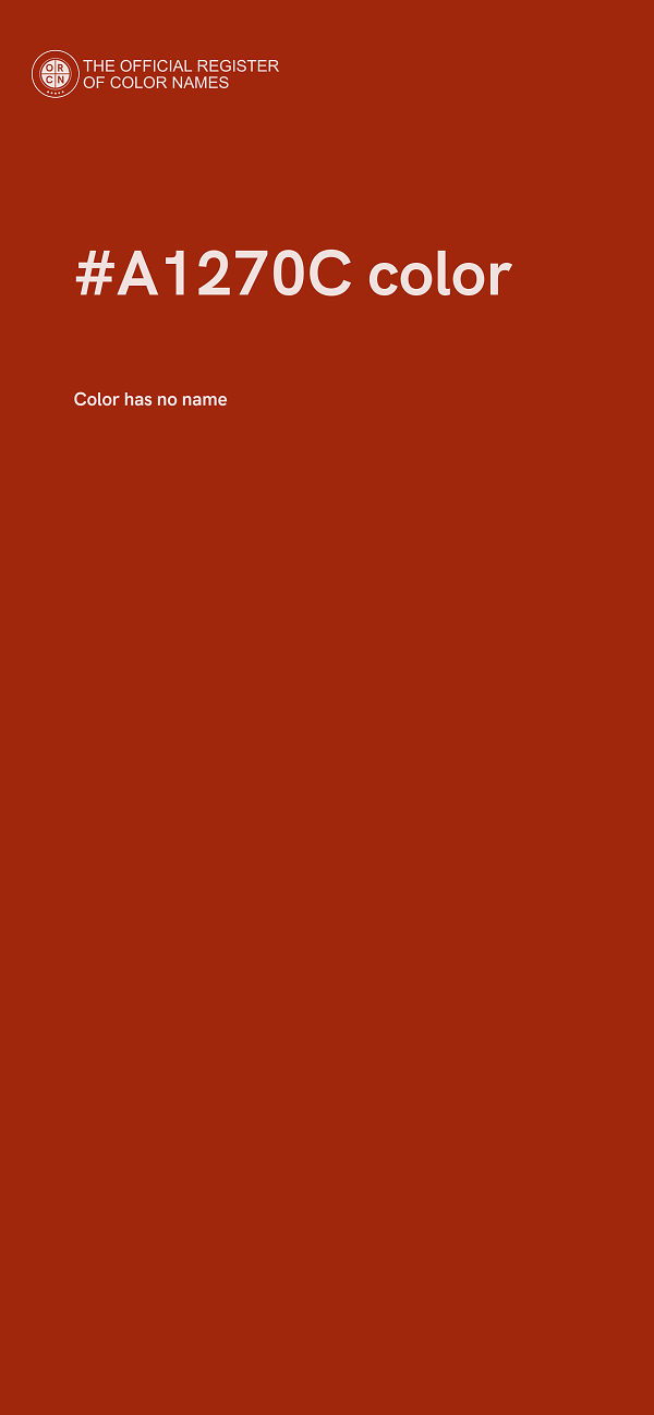 #A1270C color image