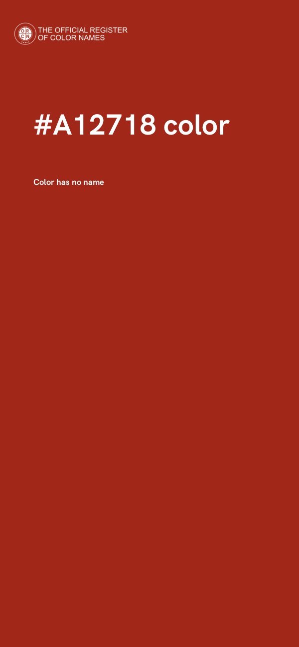#A12718 color image