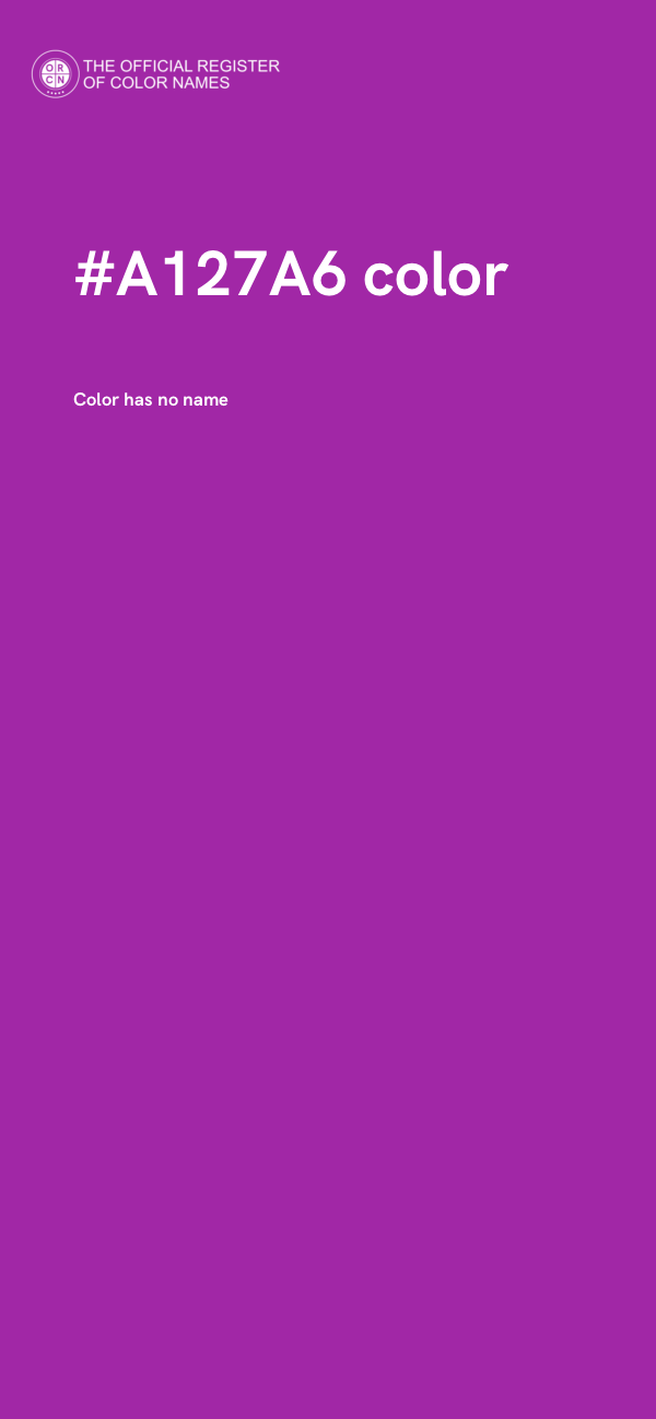 #A127A6 color image