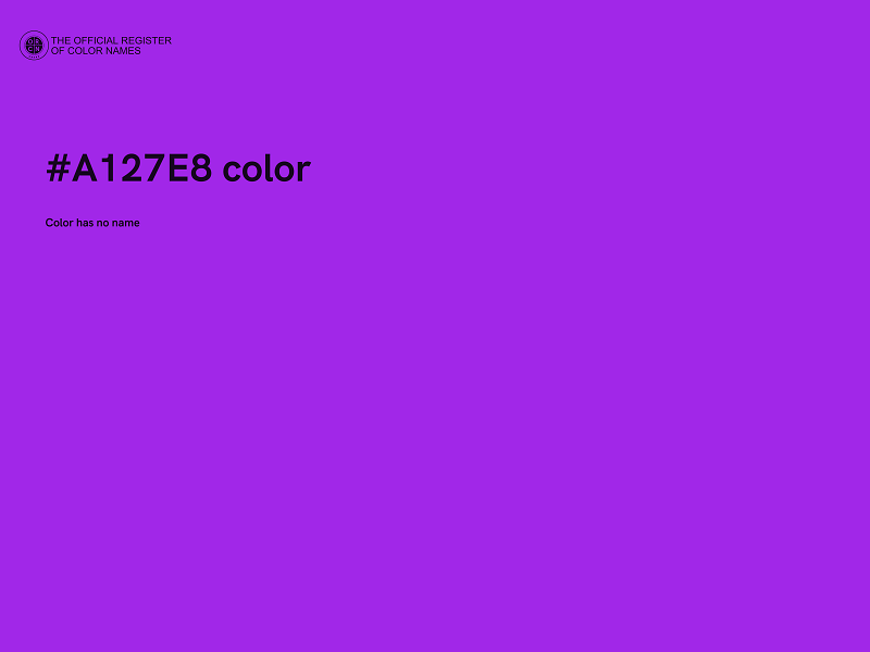 #A127E8 color image