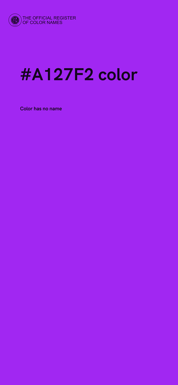 #A127F2 color image