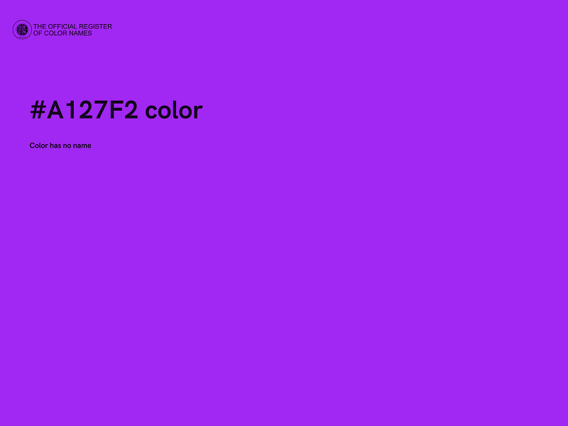 #A127F2 color image