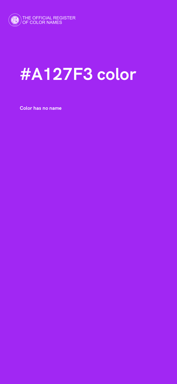 #A127F3 color image