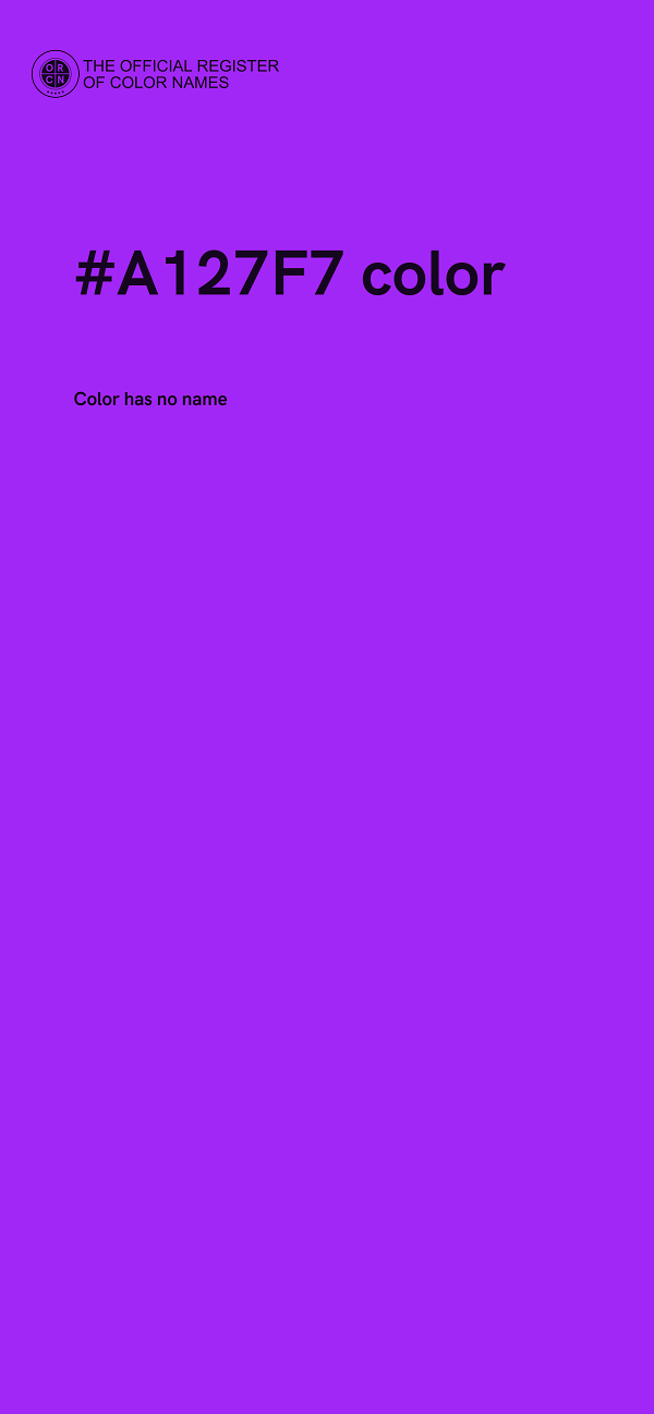 #A127F7 color image
