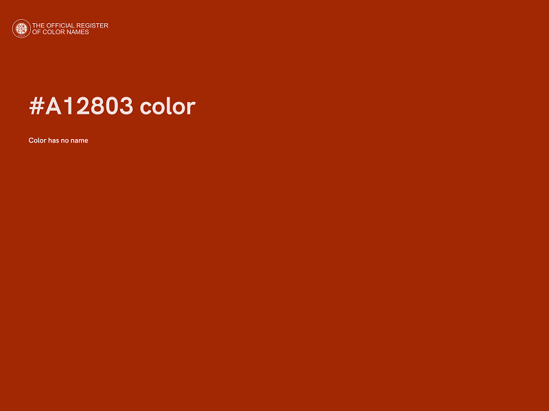 #A12803 color image