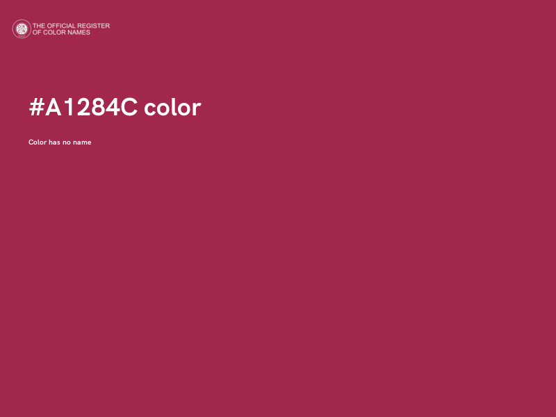 #A1284C color image