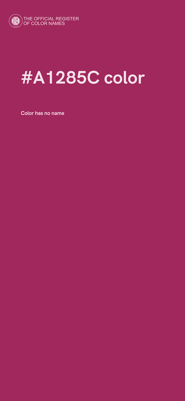 #A1285C color image