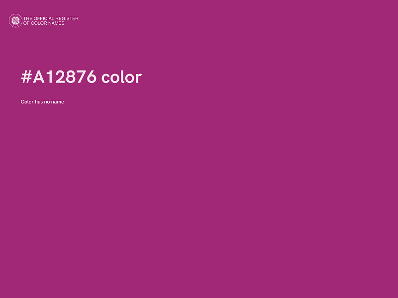 #A12876 color image