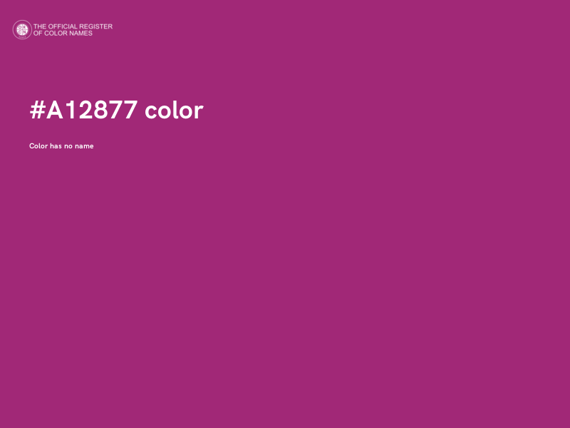#A12877 color image
