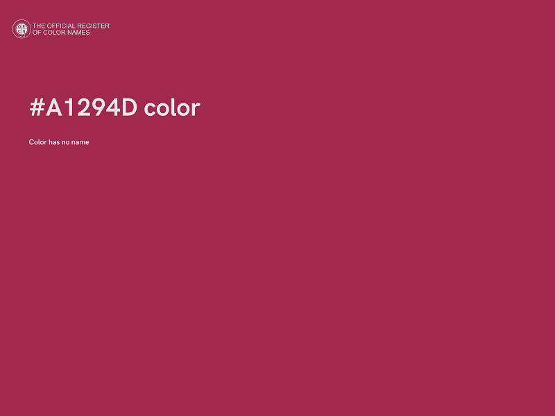 #A1294D color image