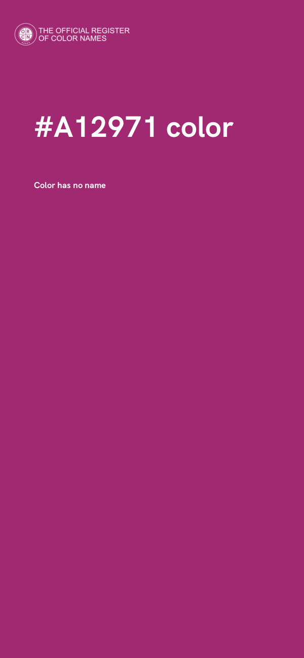 #A12971 color image
