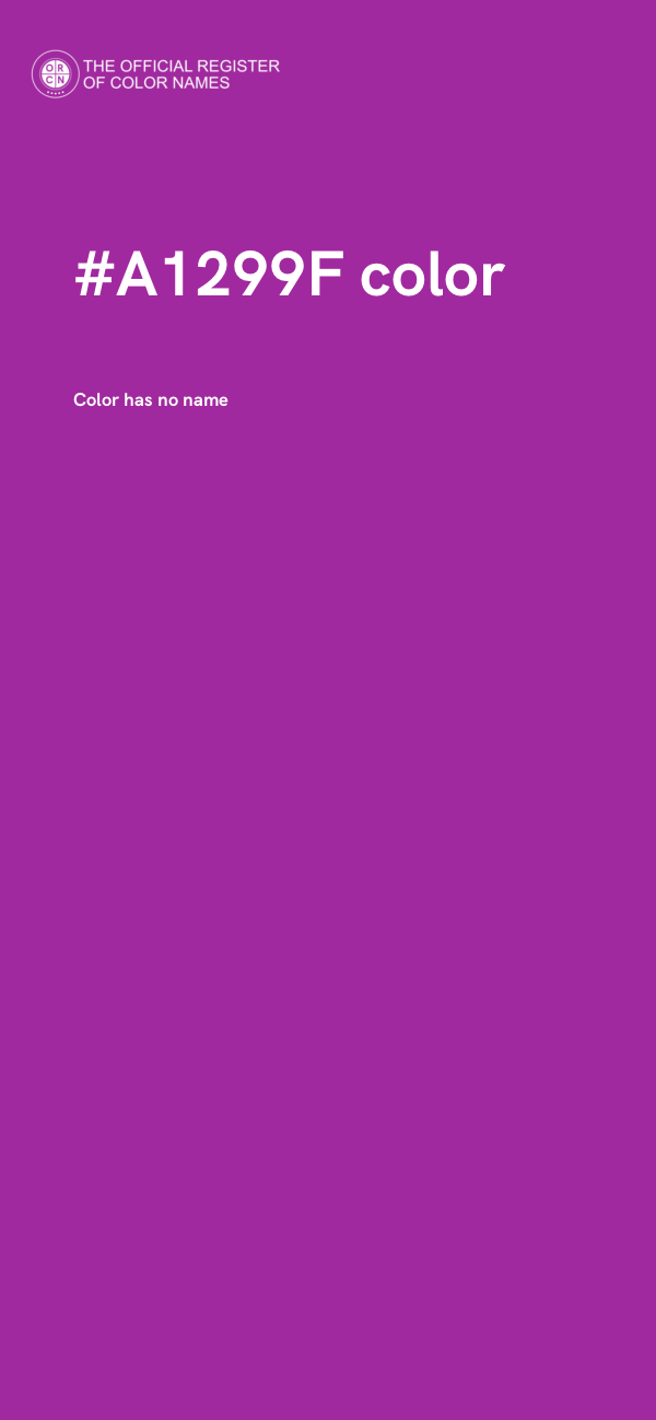 #A1299F color image