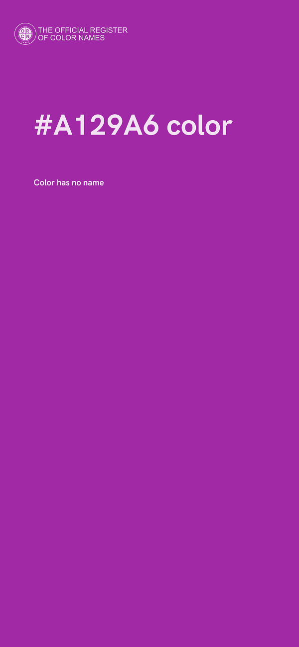 #A129A6 color image