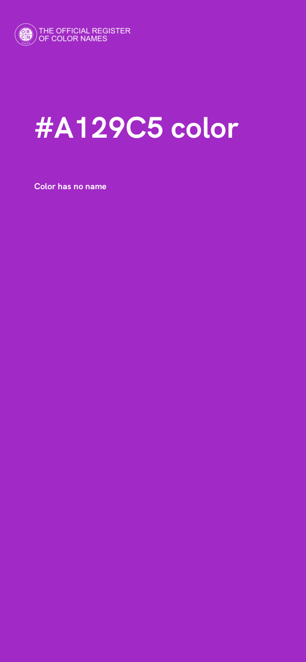 #A129C5 color image