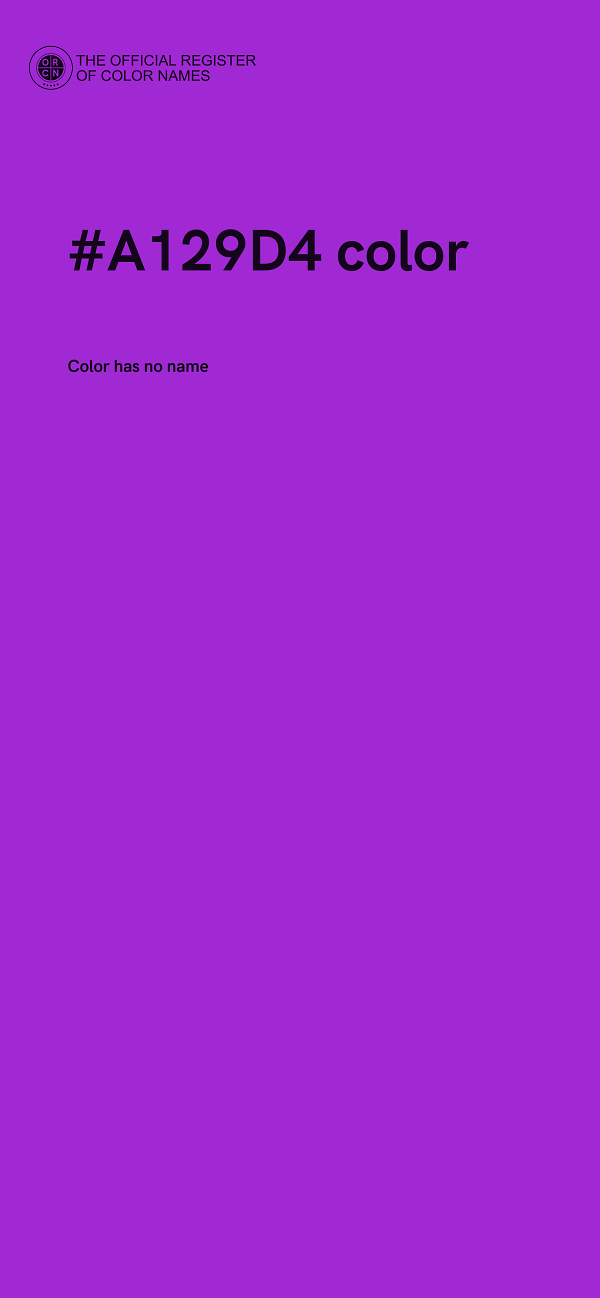#A129D4 color image