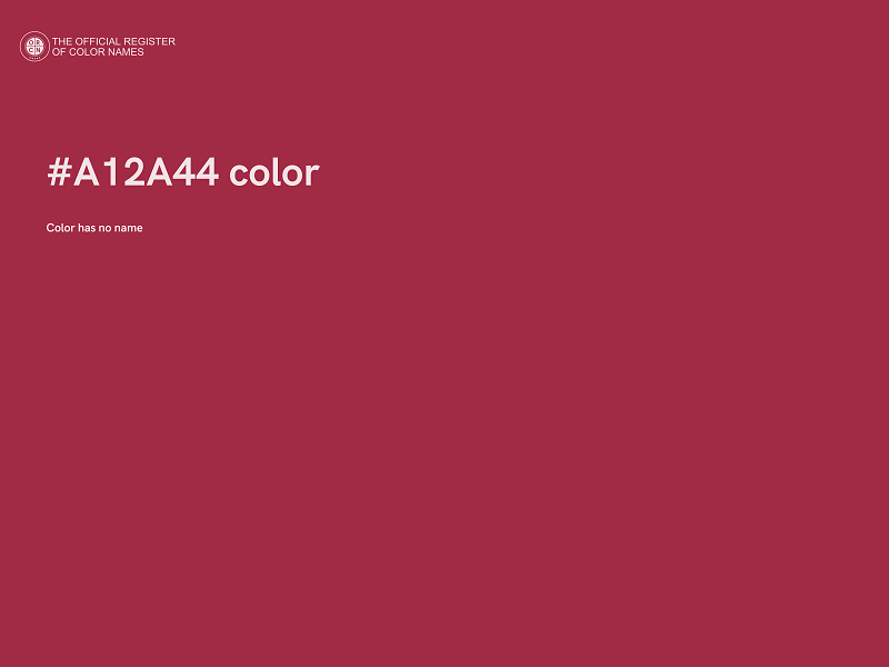 #A12A44 color image