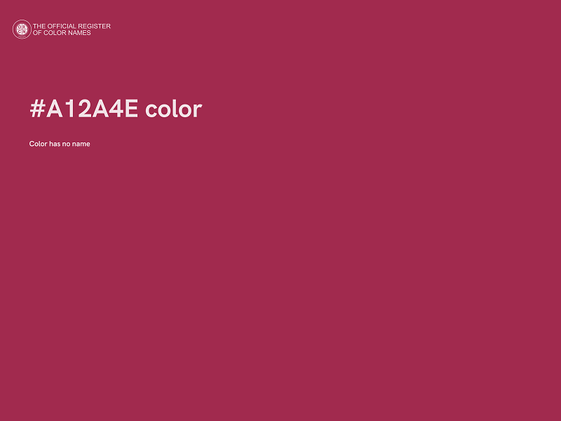 #A12A4E color image