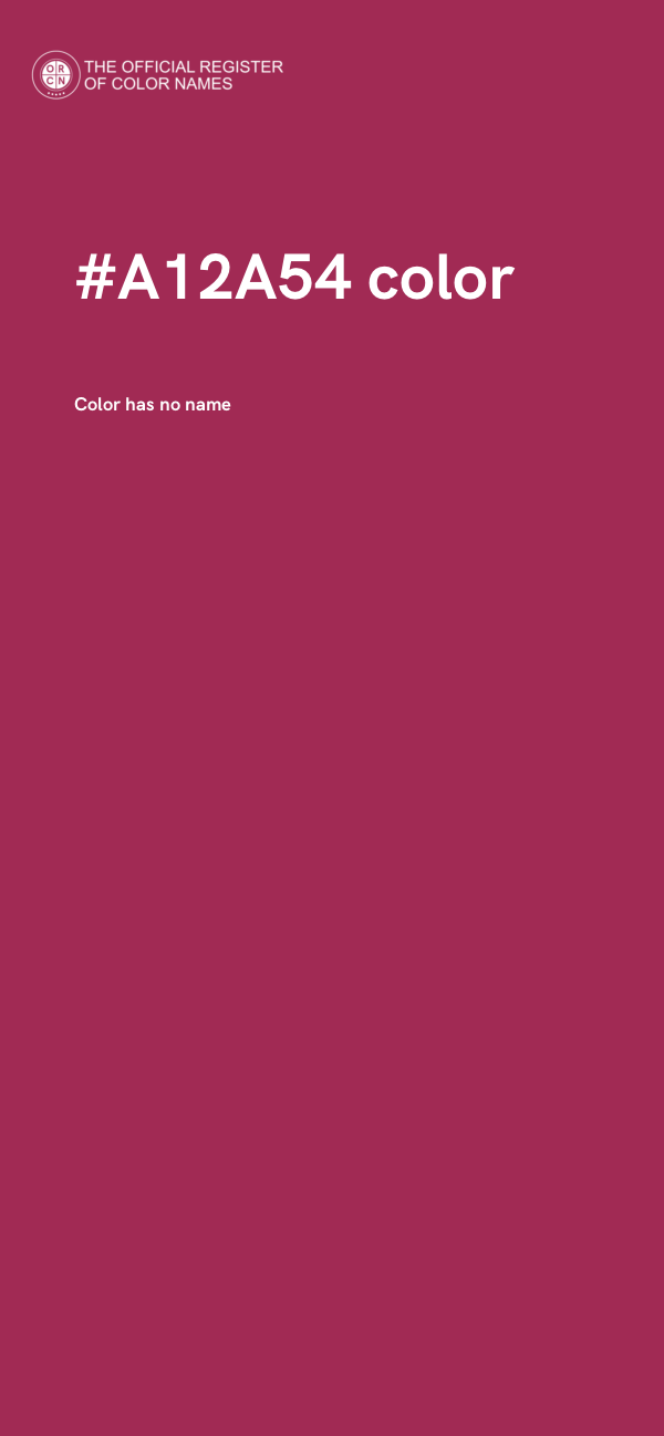 #A12A54 color image