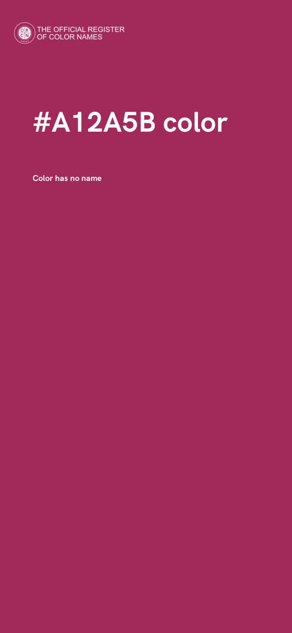 #A12A5B color image