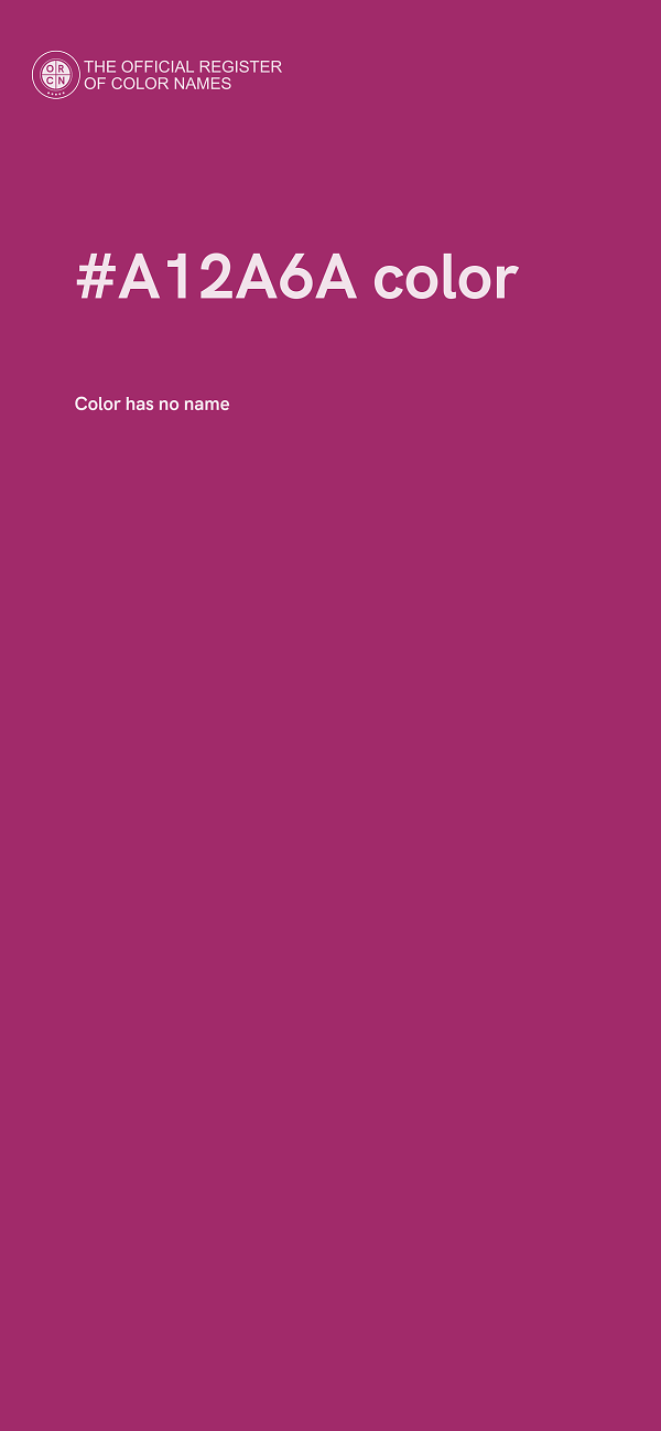 #A12A6A color image