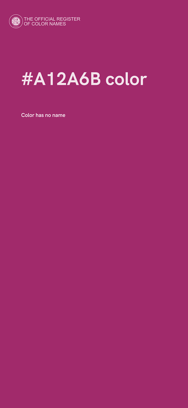 #A12A6B color image