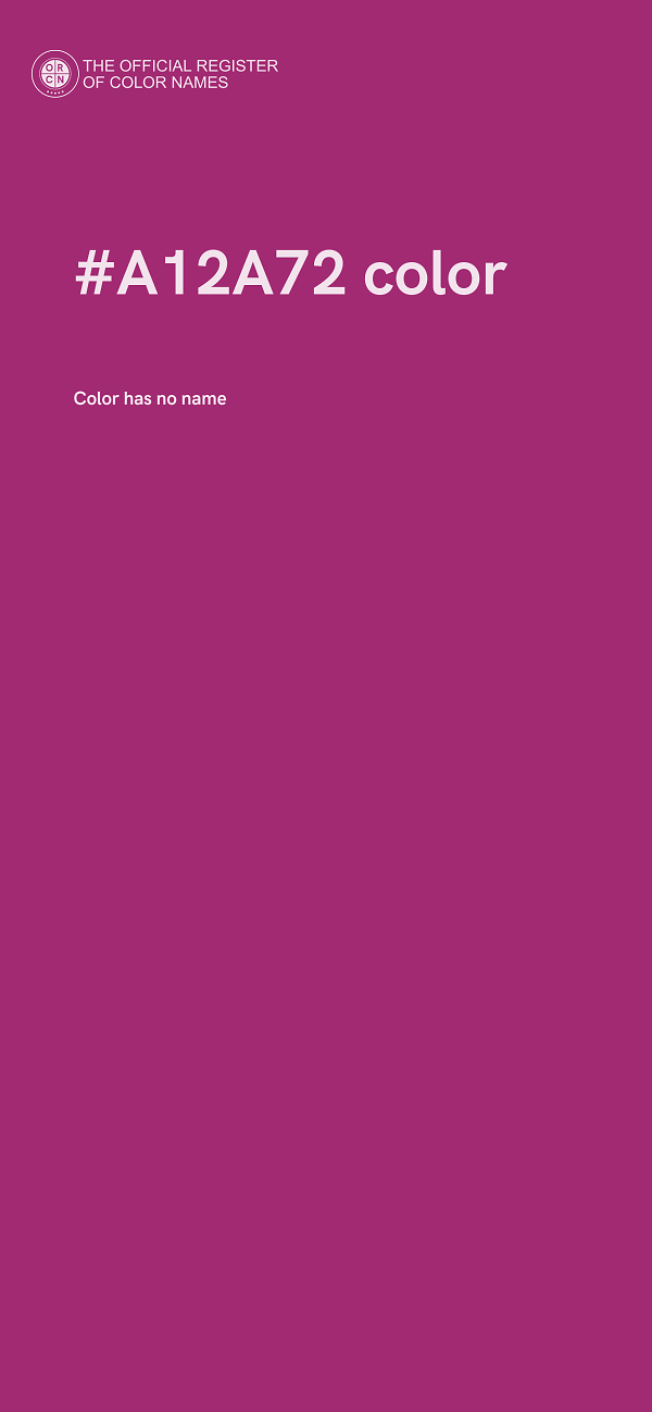 #A12A72 color image