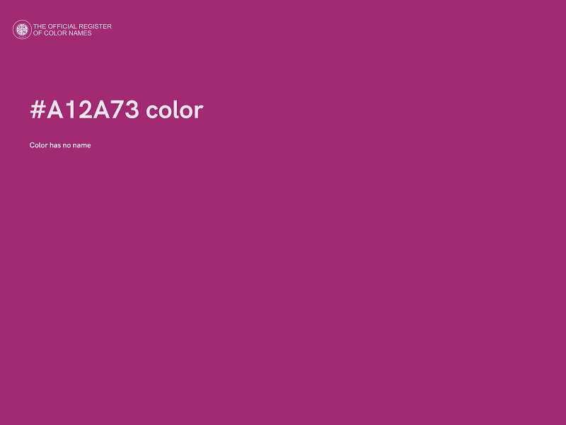 #A12A73 color image