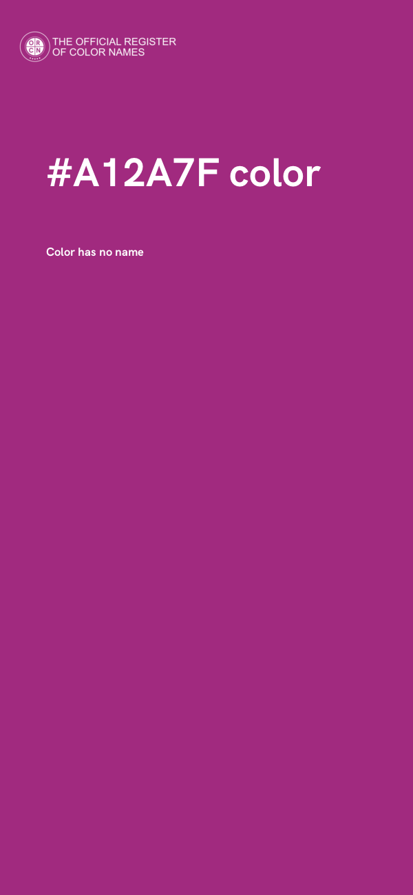#A12A7F color image