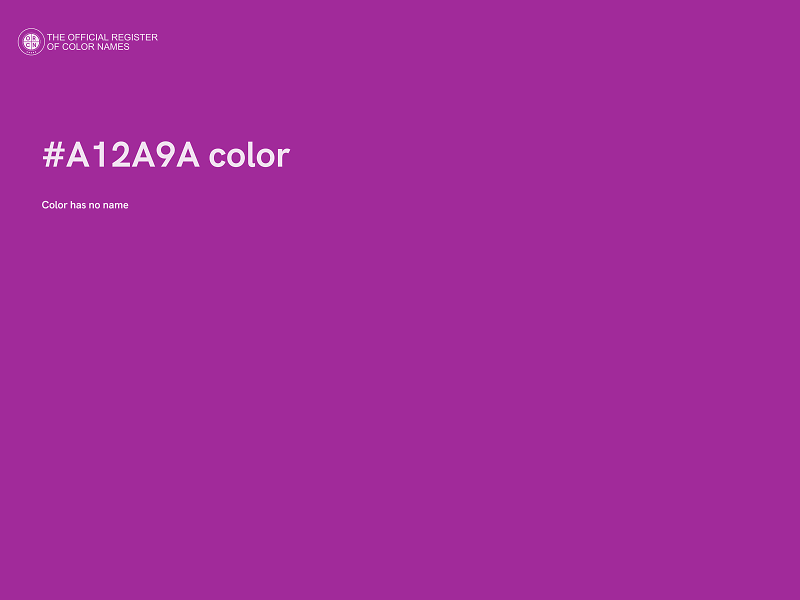 #A12A9A color image