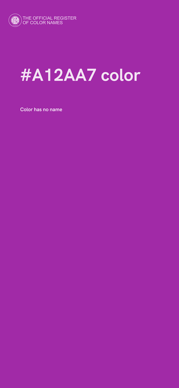 #A12AA7 color image