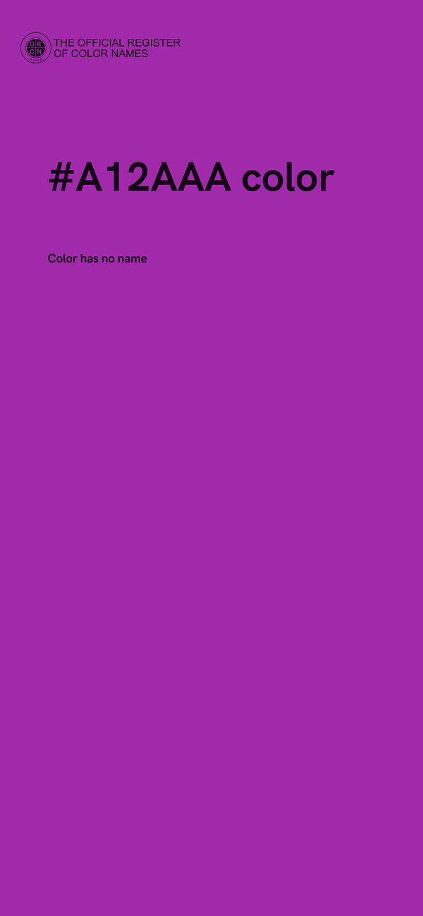 #A12AAA color image