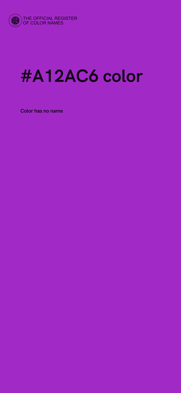 #A12AC6 color image