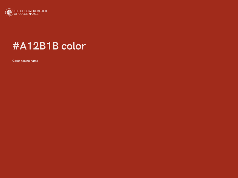 #A12B1B color image