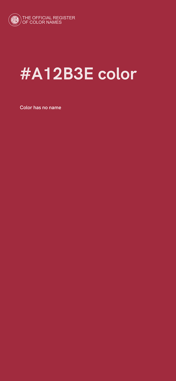 #A12B3E color image
