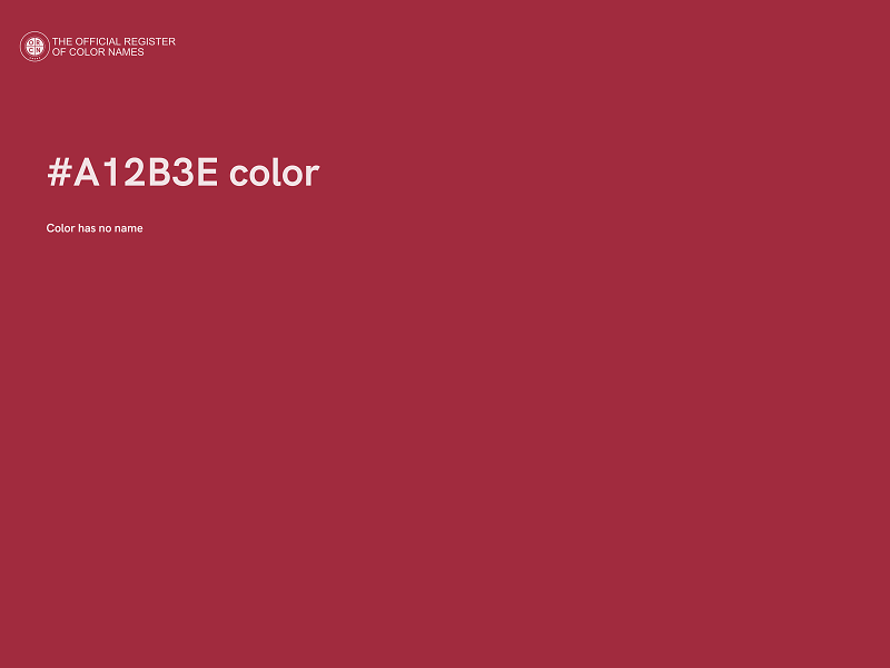 #A12B3E color image