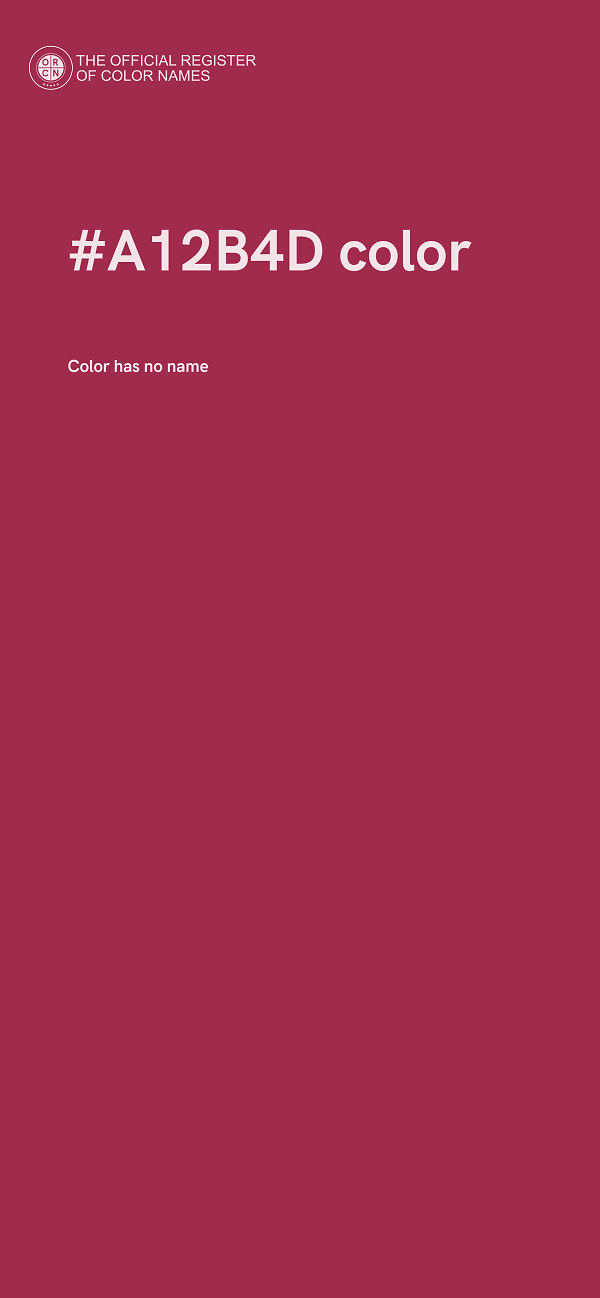 #A12B4D color image