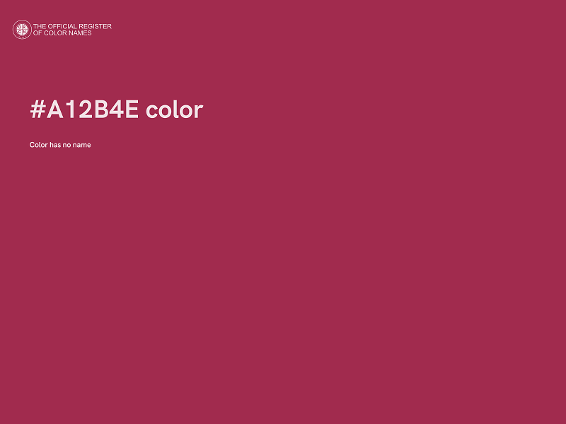 #A12B4E color image