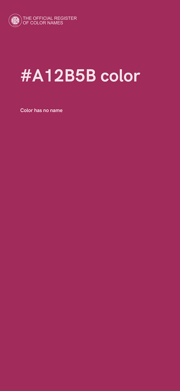 #A12B5B color image