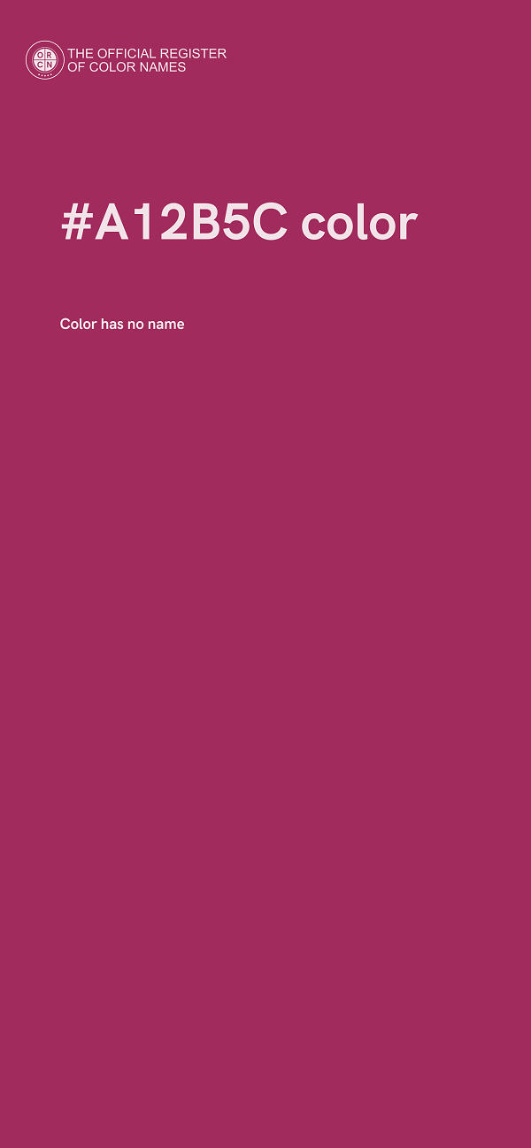 #A12B5C color image