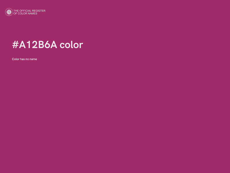 #A12B6A color image