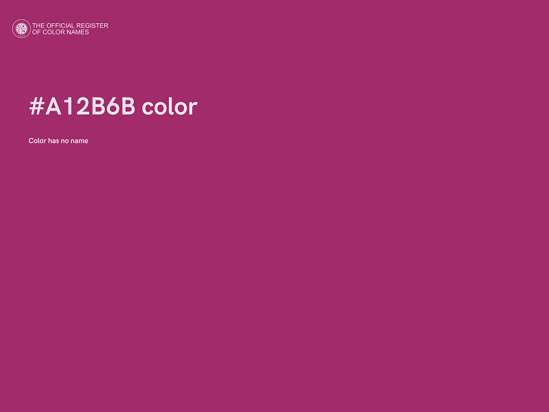 #A12B6B color image