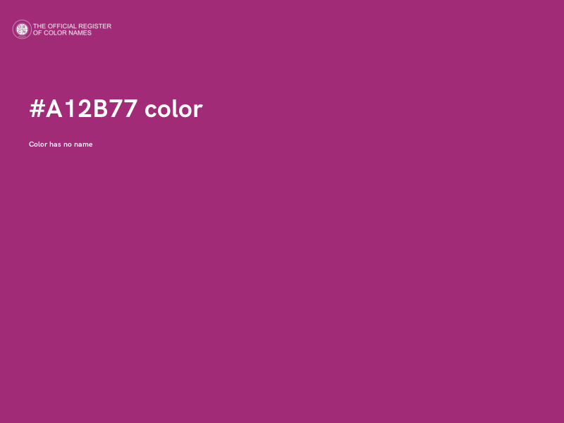 #A12B77 color image