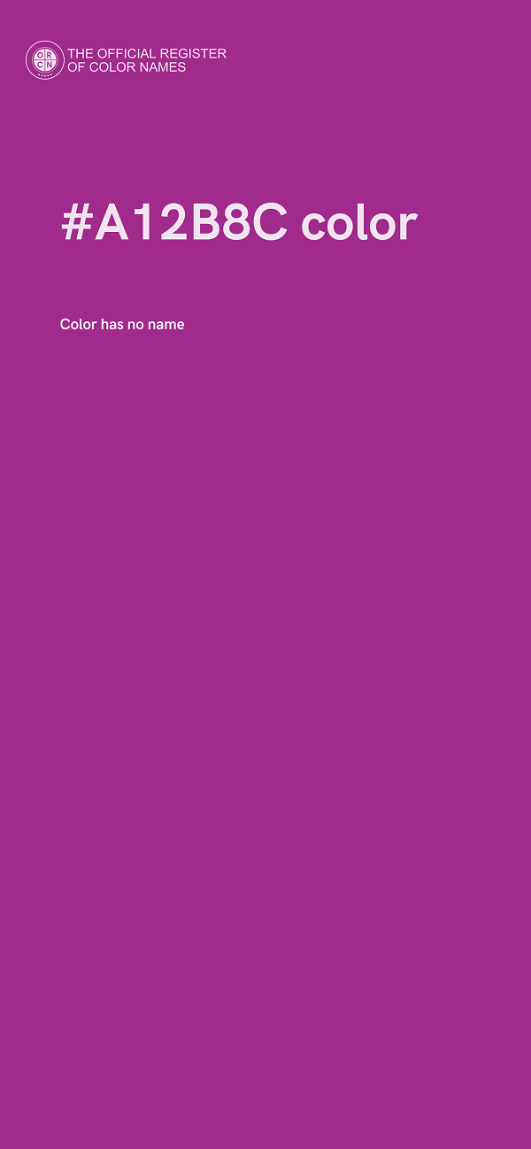 #A12B8C color image