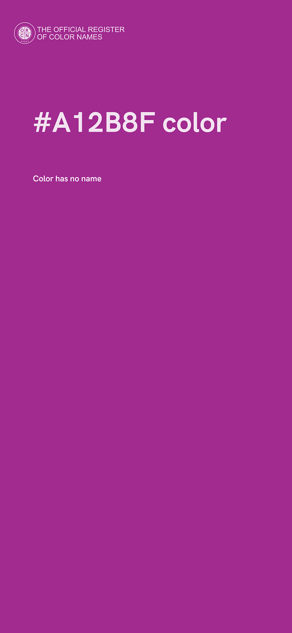 #A12B8F color image