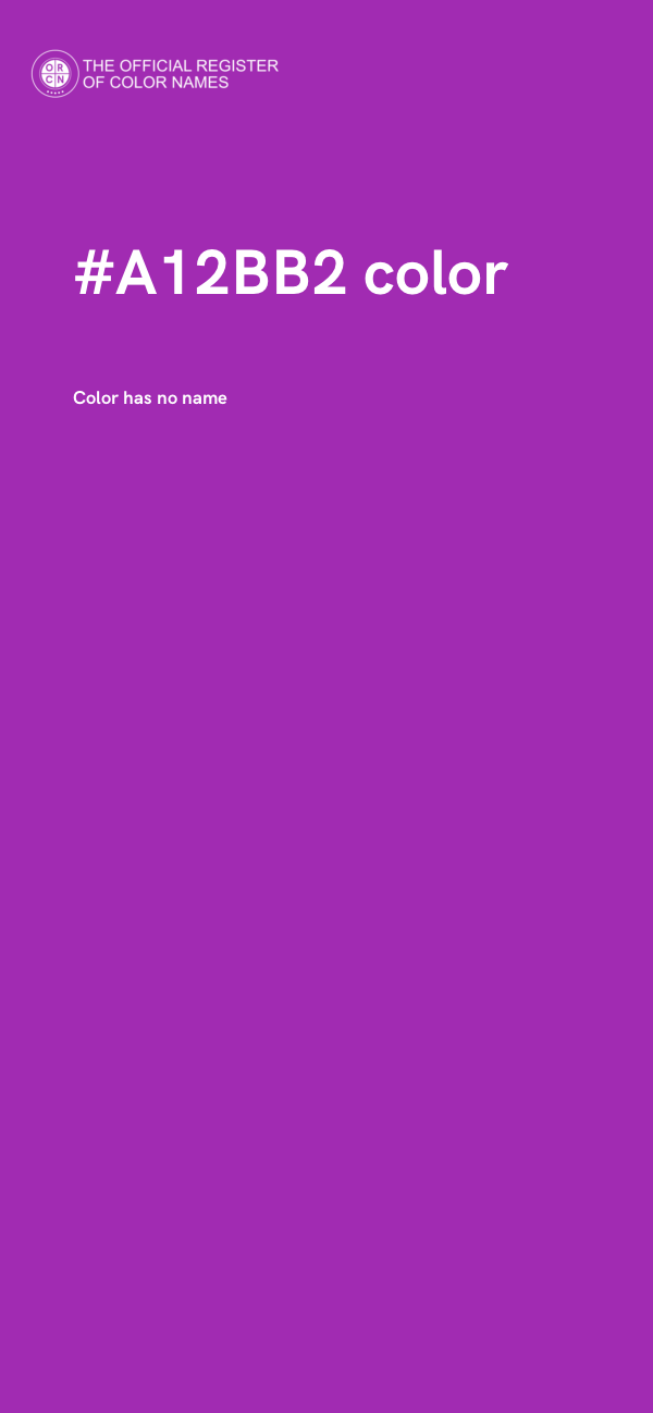 #A12BB2 color image