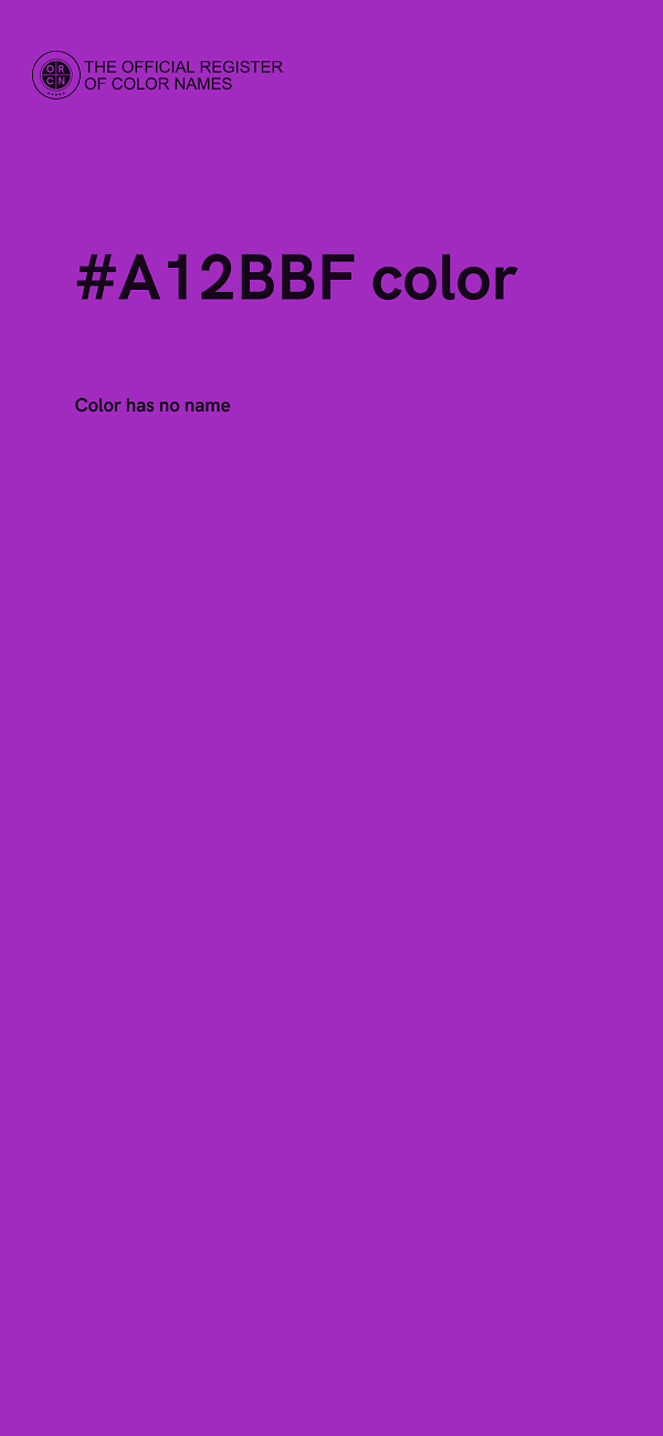 #A12BBF color image