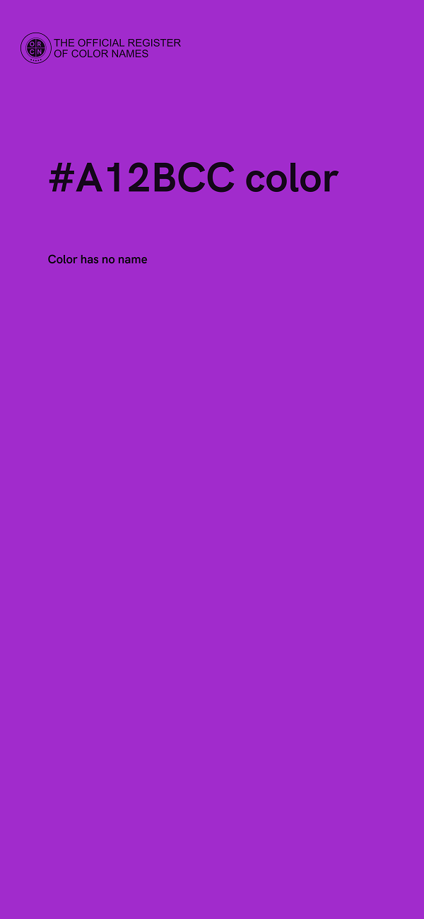 #A12BCC color image