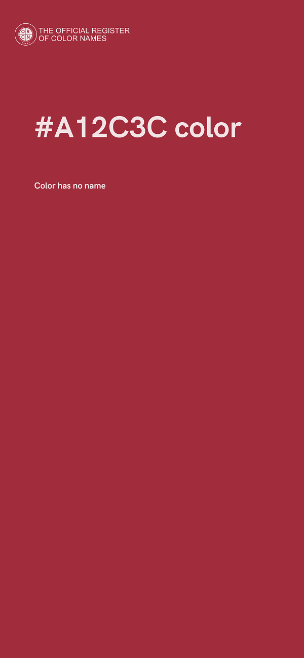 #A12C3C color image