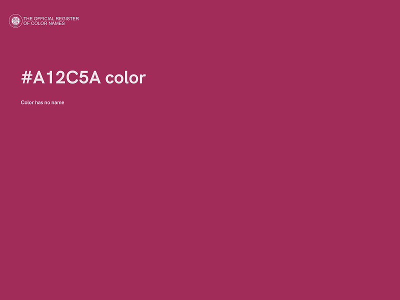 #A12C5A color image