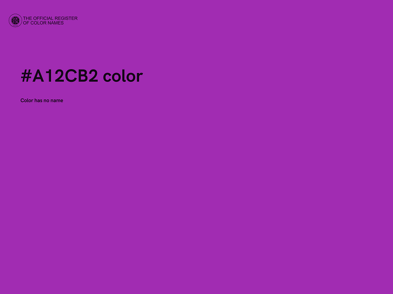 #A12CB2 color image